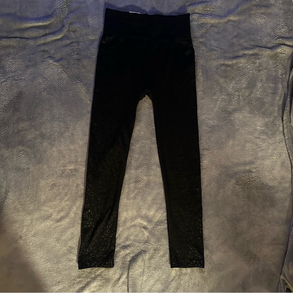 INC International Concepts Black Leopard Print High-Waisted Leggings - Picture 5 of 8